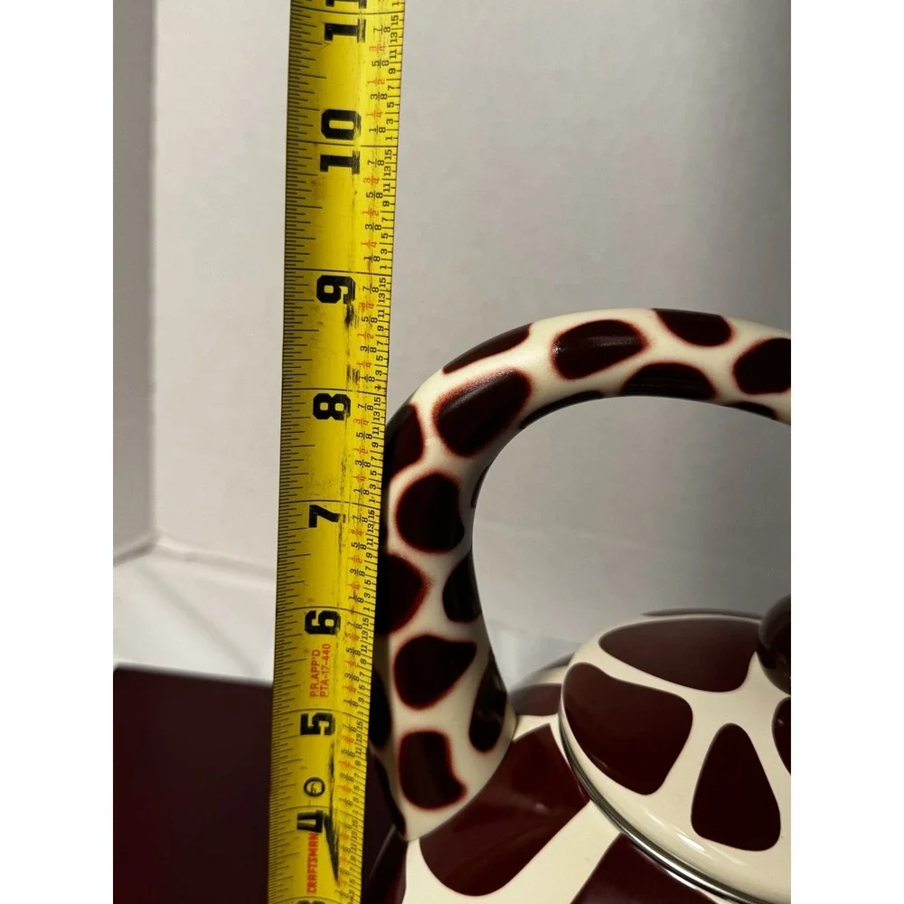 Supreme Housewares Giraffe Whistling  Enamel On Steel Teapot Tea Kettle